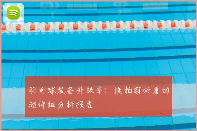 羽毛球装备升级季:换拍前必看的超详细分析报告