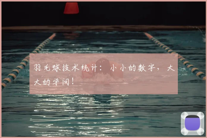 羽毛球技术统计:小小的数字,大大的学问!